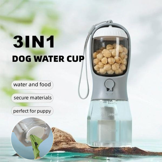 Gold Paw Three-in-one Portable Multi-functional Pet Cups & Supplies